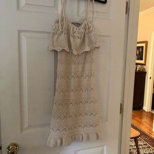 Zara crochet mini dress
